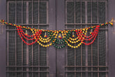 Cotton Multicolour Toran, Bandarwal for Main Door/Temple Door Ethnic Wall Hanging Diwali Decoration Items Gifts